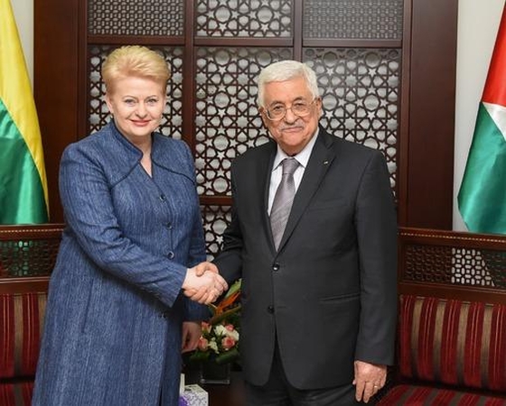 Dalia Grybauskaitė ir Mahmoudas Abbasas