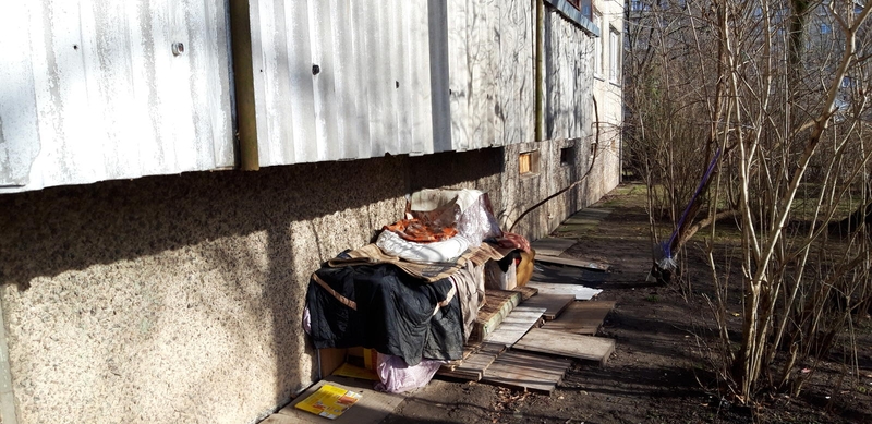 Paaiškėjo, kas gyvena po daugiabučio balkonu