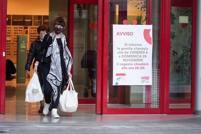 Italijoje COVID-19 atvejų skaičius viršijo milijoną, daugėja mirštančių