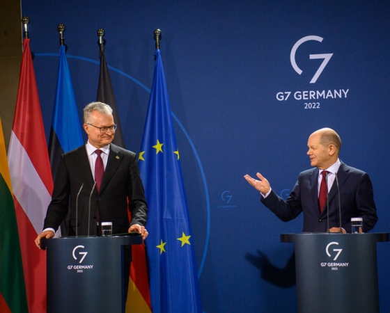 Gitanas Nausėda ir Olafas Scholzas