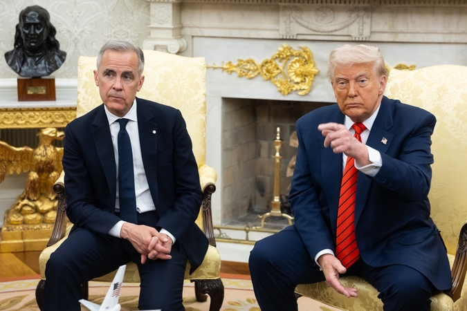 Markas Carney ir Donaldas Trumpas