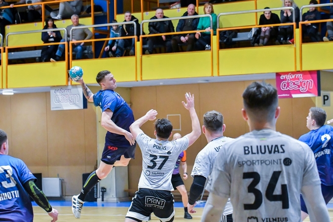 Čempionato lyderiai „Dragūno“ rankininkai pergalių serija baigė reguliarųjį sezoną