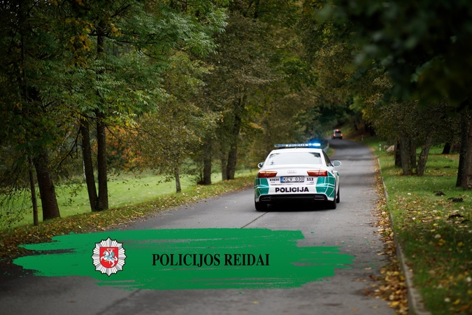 Policija informuoja apie birželio mėnesį numatytus reidus