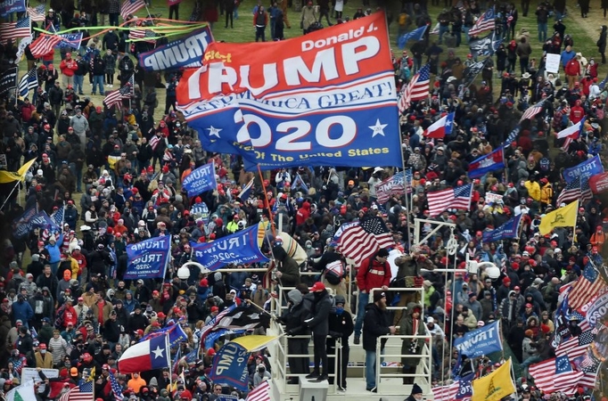 Donaldo Trumpo šalininkų protestas