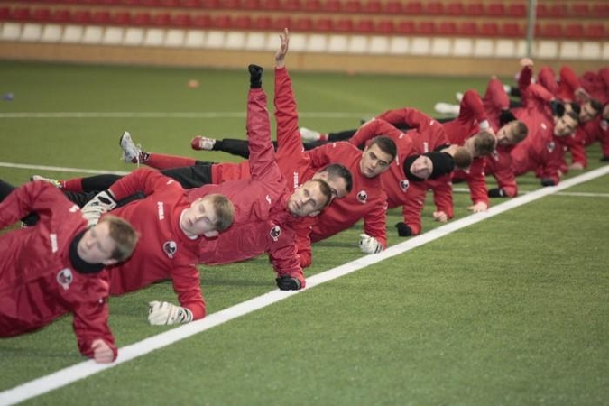 "Sūduvos" futbolininkai pradėjo pasirengimą sezonui