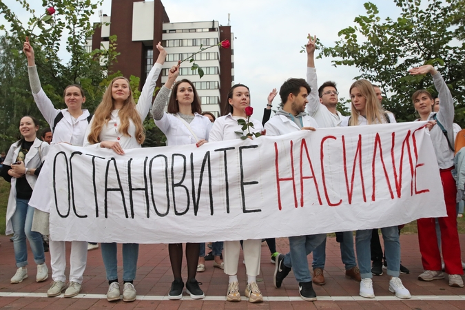 Baltarusijos VRM vadovas:  atsiprašau žmonių, kuriems kliuvo