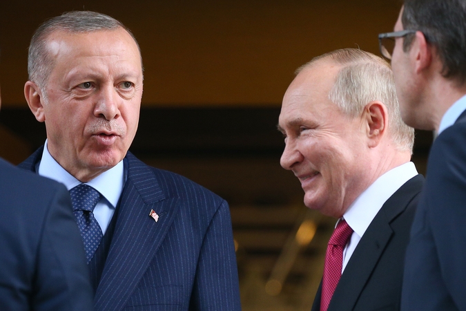 Recepas Tayyipas Erdoganas ir Vladimiras Putinas