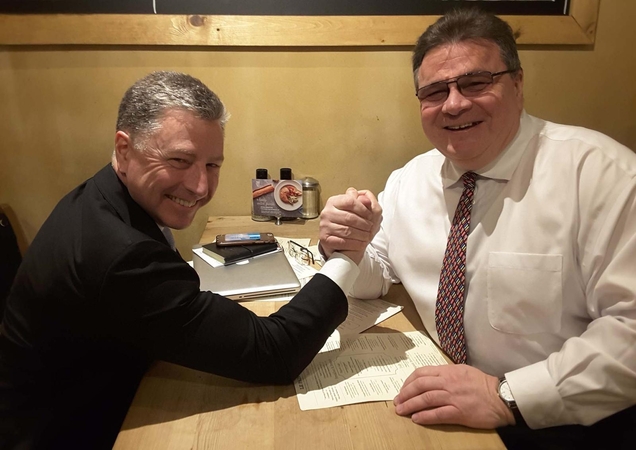 Linas Linkevičius ir Kurtas Volkeris