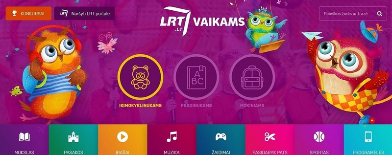 LRT.lt naujovė – unikali vaikams skirto saugaus turinio svetainė