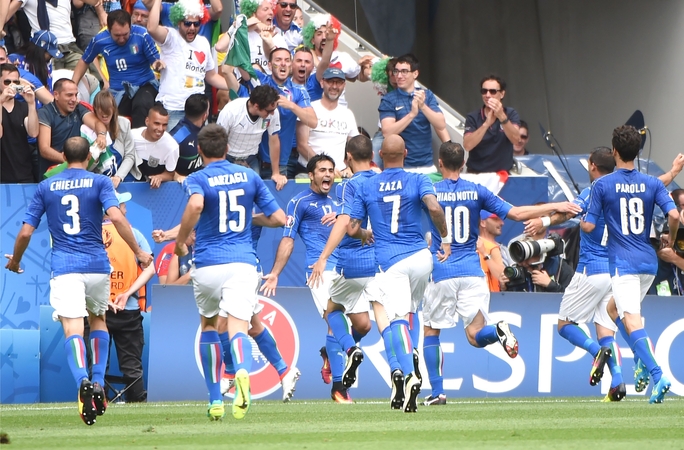 Italijos futbolininkai palaužė Švedijos rinktinę ir iškopė į aštuntfinalį