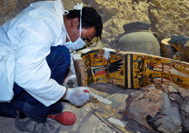 Naujausi Egipto atradimai: šešios mumijos ir daugybė laidotuvių atributikos