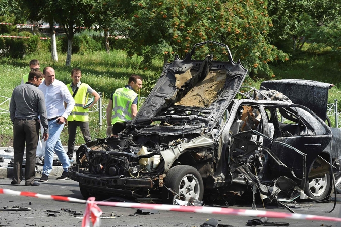 Kijeve sprogus automobiliui žuvo ukrainiečių karininkas