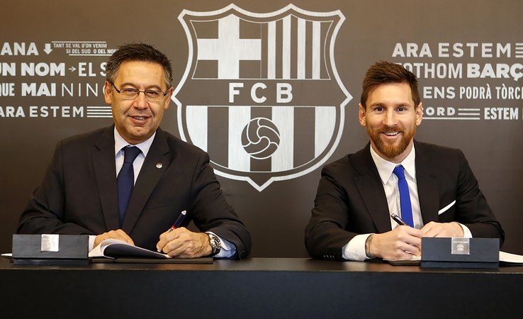 Sutartį pratęsę „Barcelona“ ir L. Messi sutarė ir dėl naujo galimos išpirkos dydžio