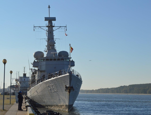 Klaipėdą aplankė karo laivai iš Belgijos ir Nyderlandų