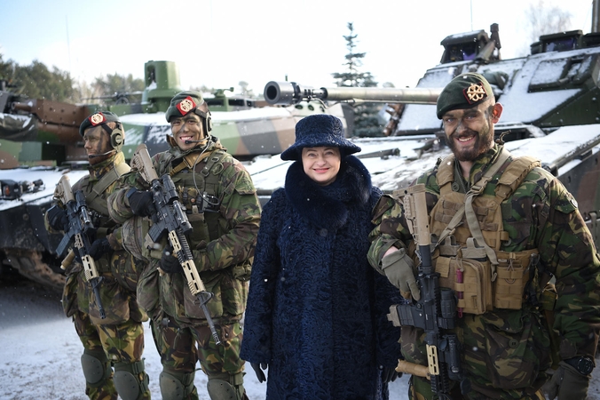 D. Grybauskaitė: NATO batalionas Lietuvoje – patikimas atgrasymas