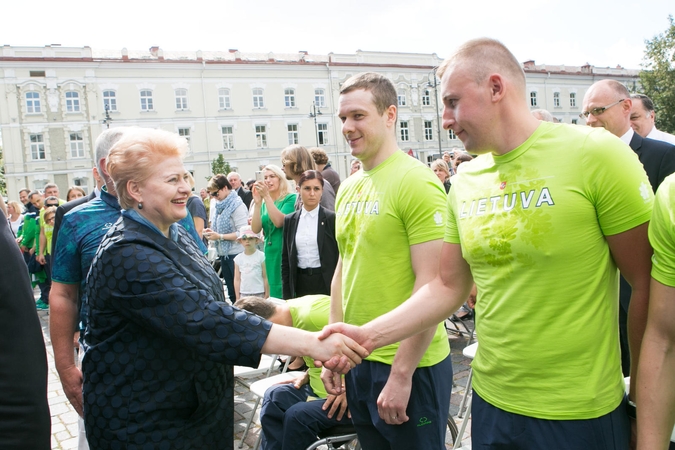 Lietuvos parolimpiečiams sėkmės Rio palinkėjo ir prezidentė