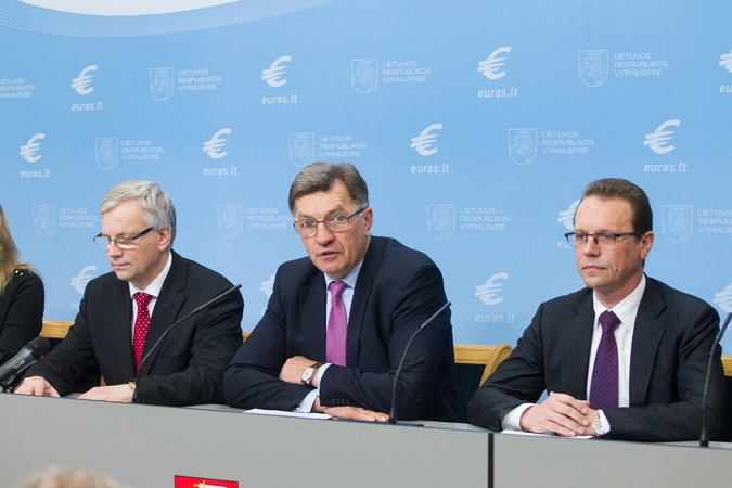 Premjeras: euro įvedimas Rusijos agresijos akivaizdoje turi didesnę reikšmę