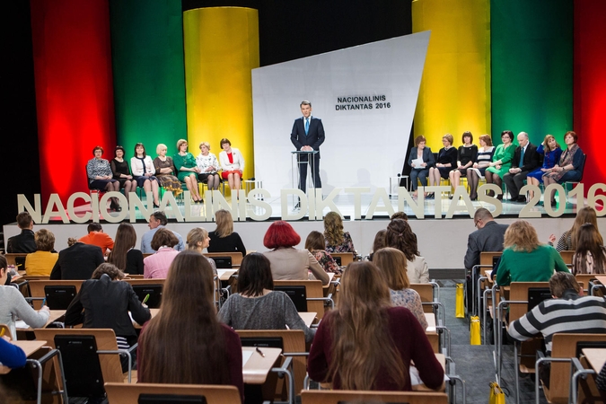 Nacionalinio diktanto finale varžėsi 102 dalyviai