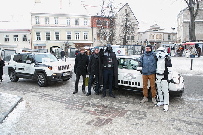 Vilniečius stebino gatvėje sutikti „Žvaigždžių karų“ herojai