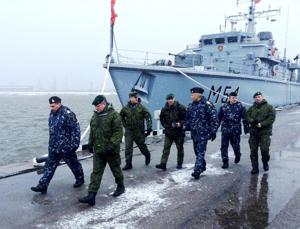 Lietuvos kariuomenės vadas lankė Karines jūrų pajėgas