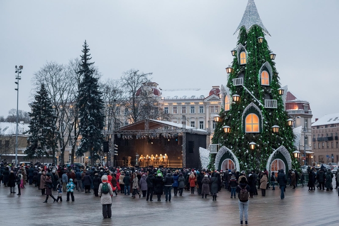 Meras pasveikino sostinės stačiatikius su Kalėdomis