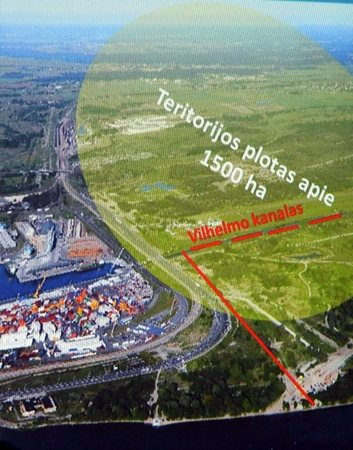 Rezervai: uosto vystymo teritorijų plotas pietinėje uosto dalyje sudarytų per 1500 ha.