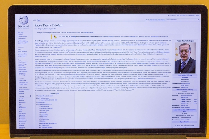 Turkijos valdžia užblokavo prieigą prie enciklopedijos „Wikipedia“ 