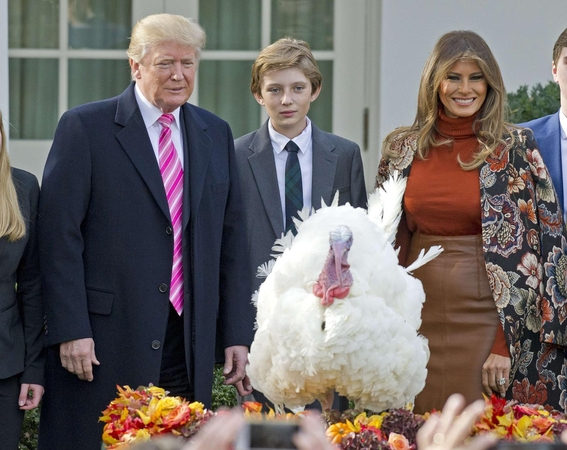 D. Trumpas pirmąkart suteikė malonę dviem kalakutаms
