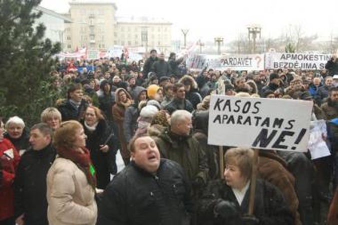 Mitingo prie Seimo organizatoriui gresia areštas (papildyta)