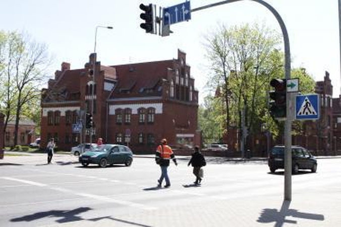Neveikiantis šviesoforas trikdė eismą