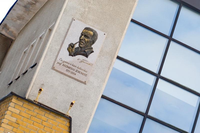 Kazimiero Žoromskio studiją paženklino atminimo lenta