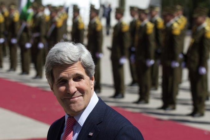 JAV valstybės sekretoriaus J. Kerry netikėtas vizitas į Bagdadą