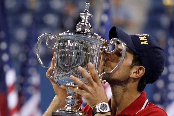 „US Open“ vyrų vienetų turnyre nugalėjo serbas