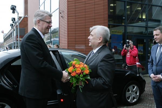 Klaipėdoje vieši Latvijos prezidentas