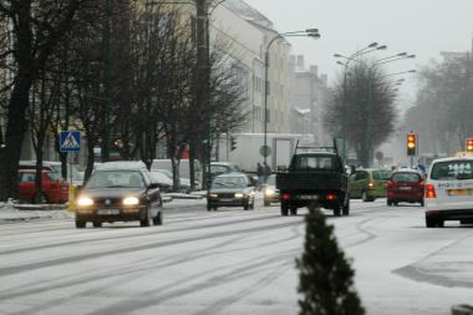 Klaipėdoje keliai sausi 