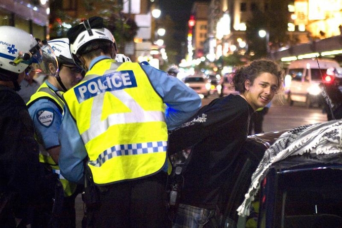 Kanados policija mušė protestavusius per „Formulę 1“ 