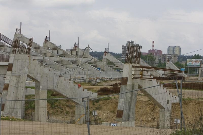 A. Zuokas tikisi, jog dėl banko griūties stadiono konkursas nenutrūks