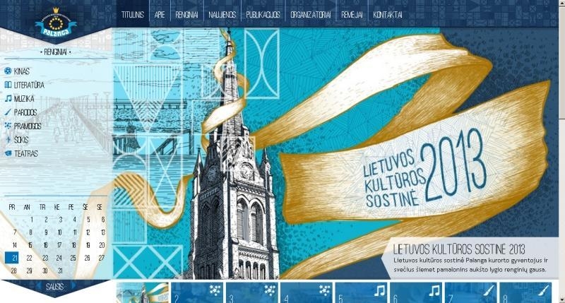 Apie kultūros sostinės Palangos renginius – specialiame tinklalapyje