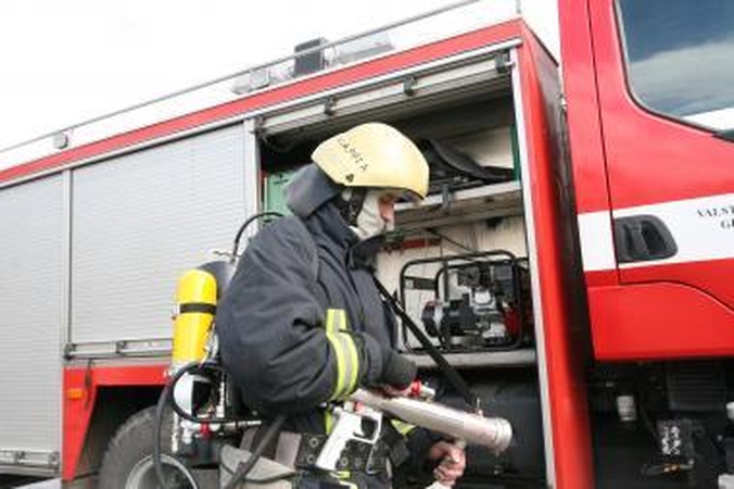Klaipėdos r. degė gyvenamasis namas