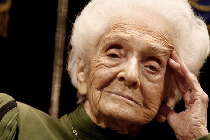Mirė Nobelio medicinos premijos laureatė R. Levi-Montalcini