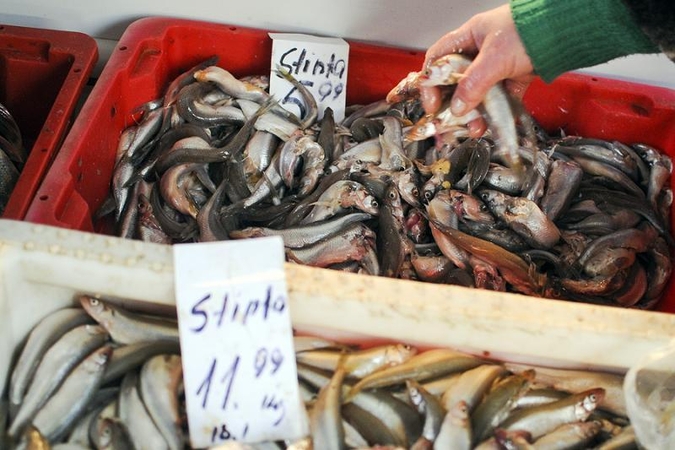 Sostinės turguose – šviežios žuvies metas