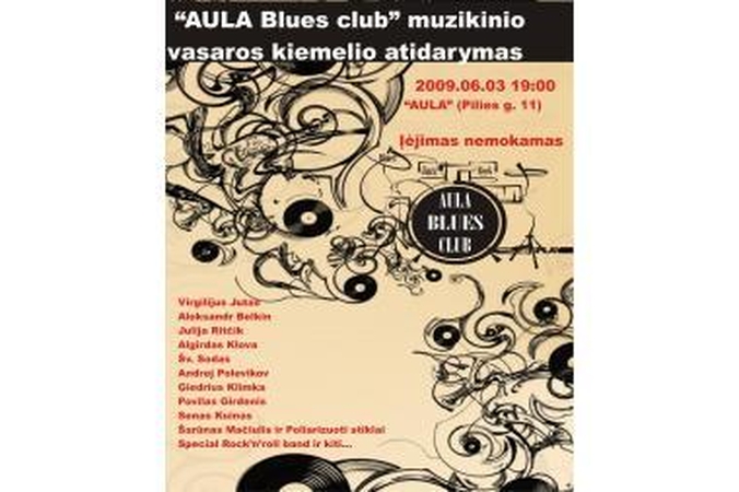 „Aula Blues Club“ vasaros muzikinio kiemo atidarymas