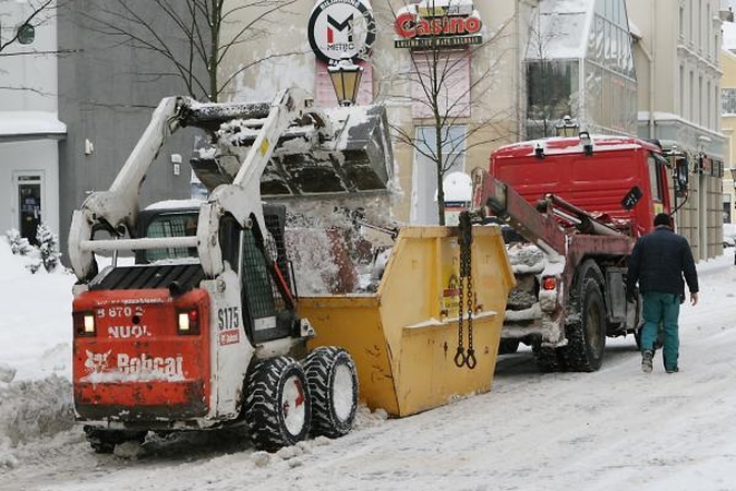 Gatvių valymui sausį Klaipėdoje išleistas milijonas