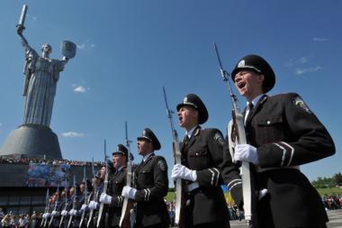 Ukrainos nacionalistai sukėlė peštynes per Pergalės dieną Lvove