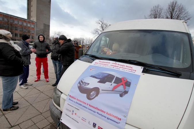 Klaipėdiečius kvietė nemokamai išsitirti dėl ŽIV 