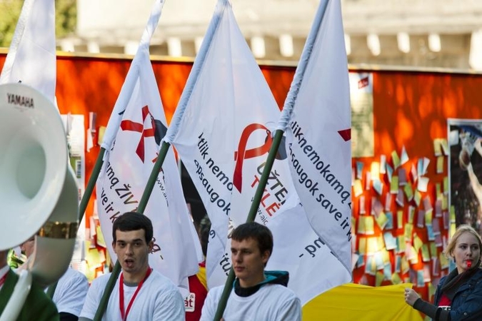 Klaipėdoje - pasaulinei AIDS dienai skirta akcija