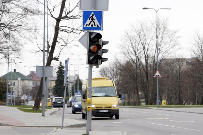 Judrioje Klaipėdos sankryžoje neveikė šviesoforas