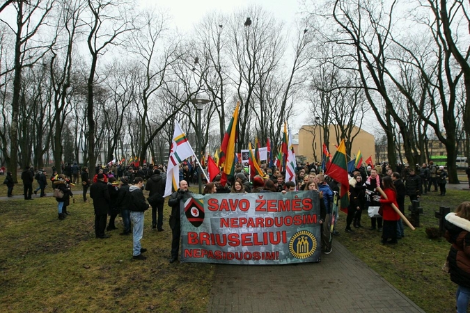 Tautininkai Kaune išrėžė: savo žemės neparduosim!