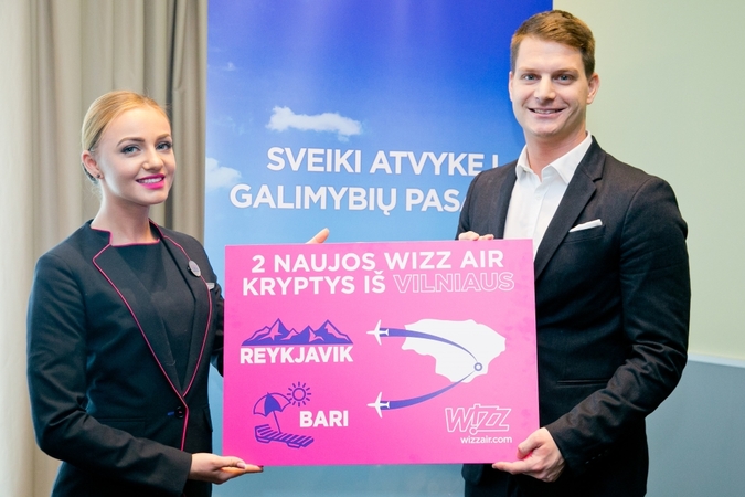 „Wizz Air“ pristato dvi naujas kryptis iš Vilniaus, dar keturias – iš Kauno